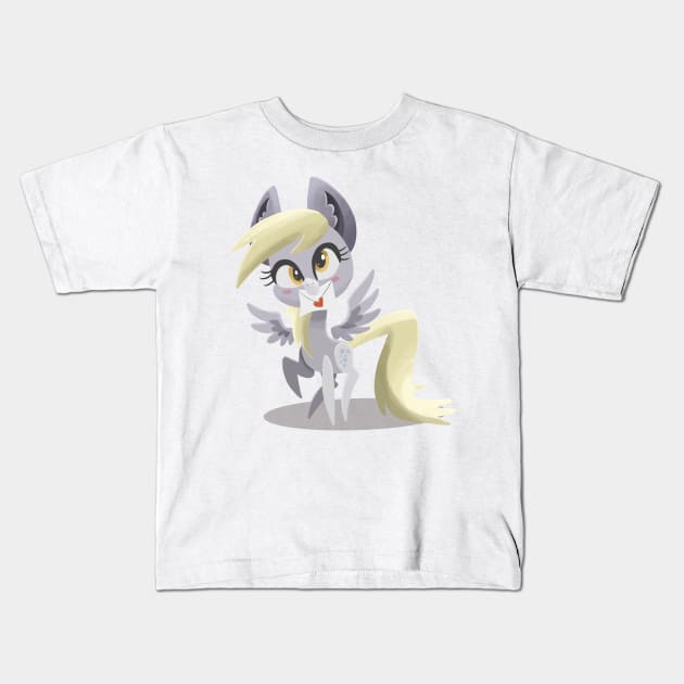 Derpy Mail Kids T-Shirt by CatScratchPaper